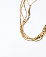 18K Plated 5 Layers Chain Necklace