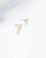 18K Plated Pearl Different Earrings