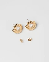 18K Plated Fancy Shell Earring