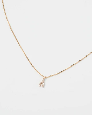 18K Plated Wishbone Necklace