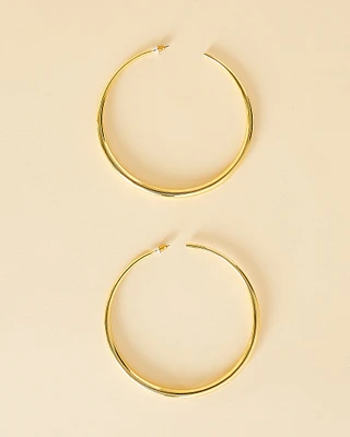 16K Plated Esmeralda Princess Hoops