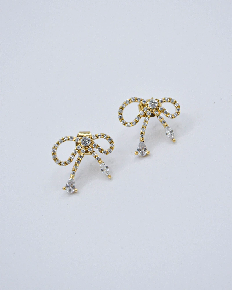 16K Plated Mini Coquette Earrings