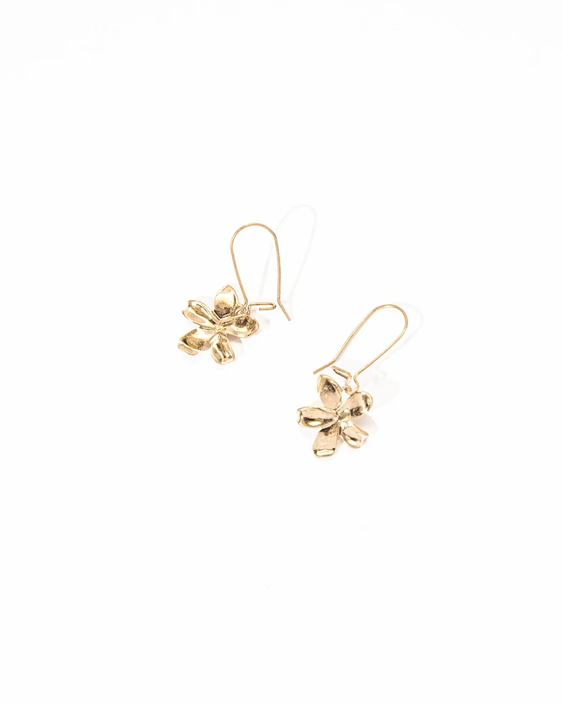 Dangling Flower Earrings