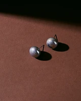 Grey Pearl Earrings