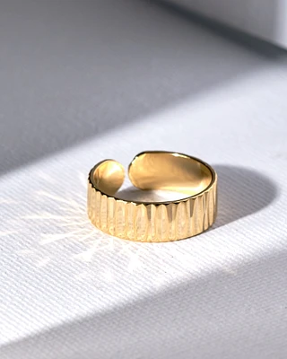 16K Plated Solid Gold Ring