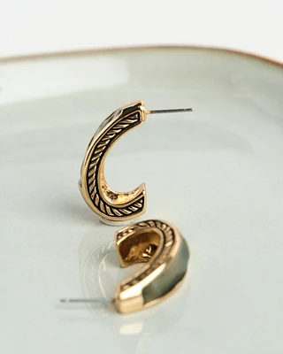 16K Plated Mildan Earrings