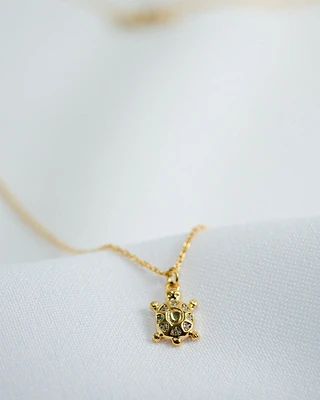 16K Plated Turtle Necklace