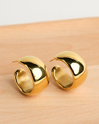 14K Plated Bold Earrings