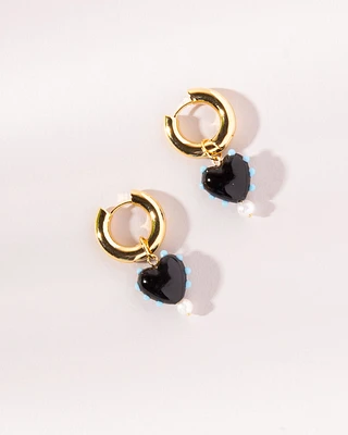 20K Plated Camellia Earring