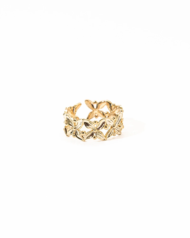 16K Plated July Ring