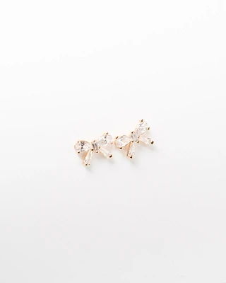 16K Plated Mini Classy Bow Earrings