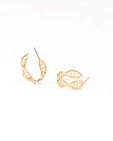 16K Plated Fish Hoops