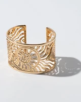 16K Plated Fossil Cuff