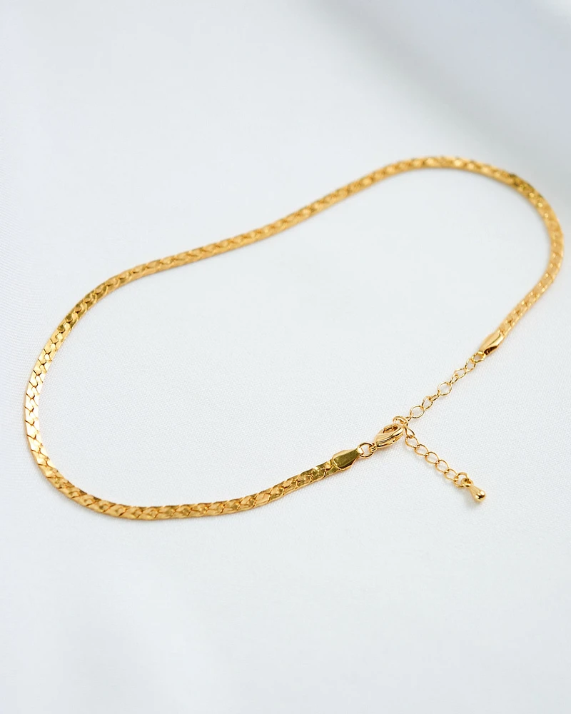 16K Plated Mike Choker Necklace