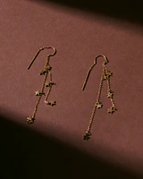 18K Plated Star Bright Earrings