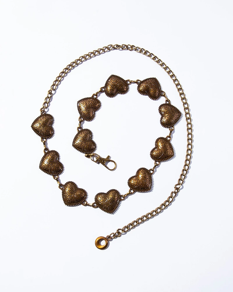 Golden Hearts Belt