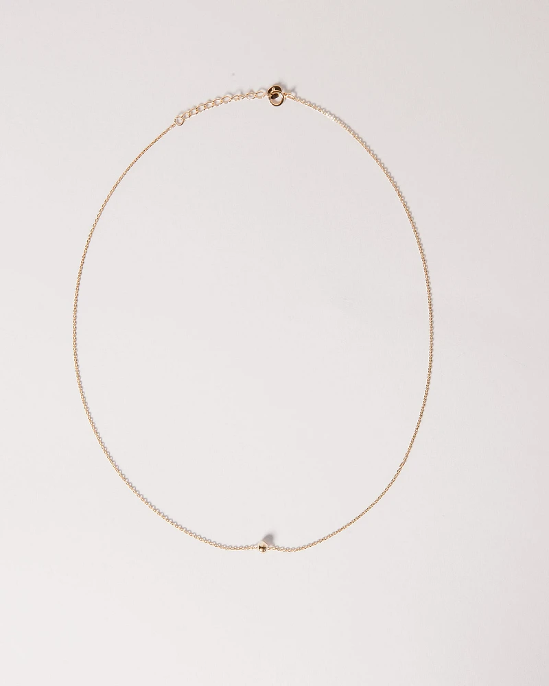 16K Plated Dot Necklace