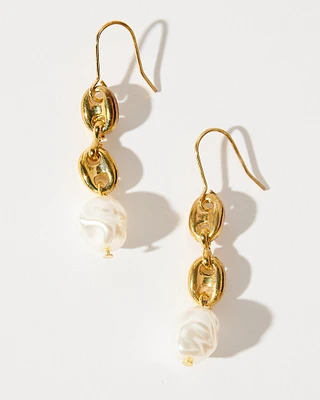 16K Plated Caps Earring