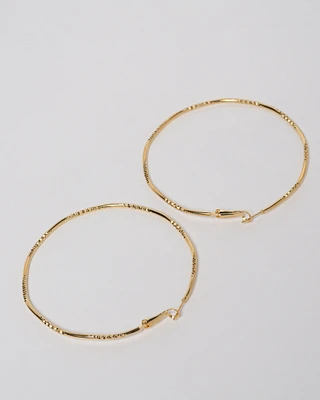 16K Plated Kiara Hoops