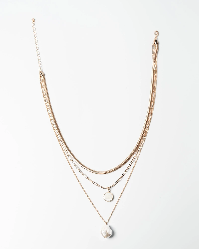 14K Plated Close Ties Necklace