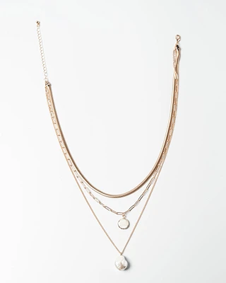 14K Plated Close Ties Necklace