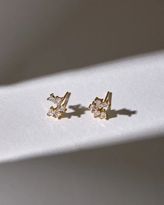 16K Plated Cathy Post Earrings