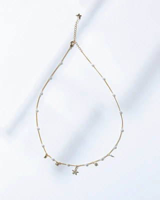 16K Plated Cute Spring Necklace