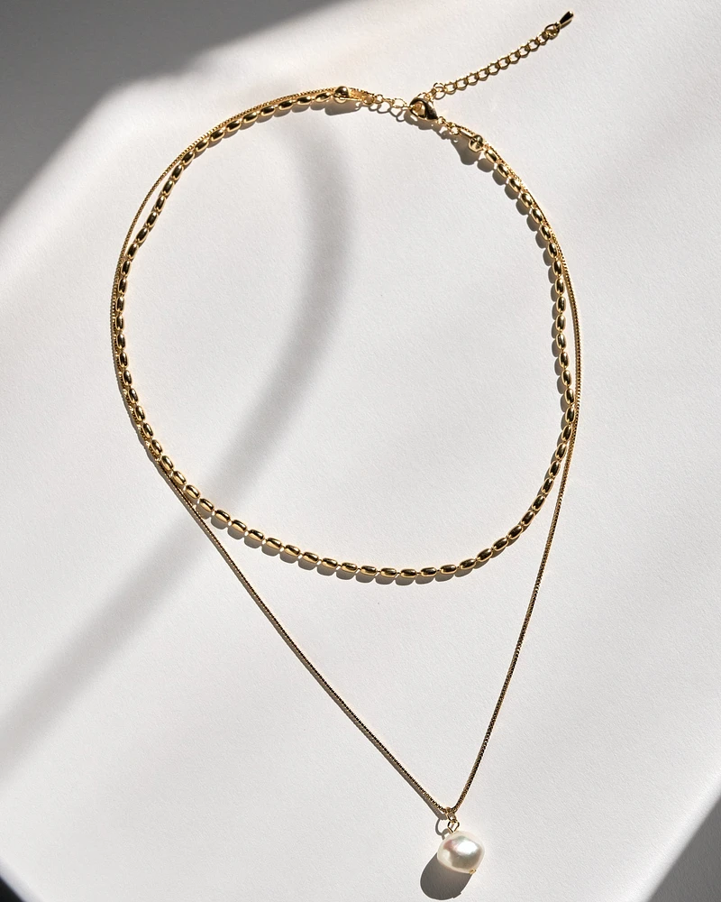 16K Plated Aymar Necklace