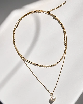 16K Plated Aymar Necklace