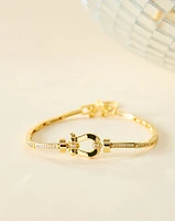 18K Plated Horseshoe Bracelet