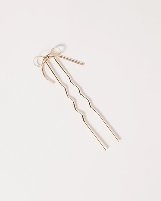 14K Plated Coquette Hair Pin