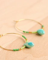 16K Plated Ferris Earrings