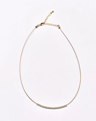 Thin String Pearl Necklace
