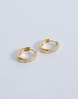 16K Plated Samantha Hoops