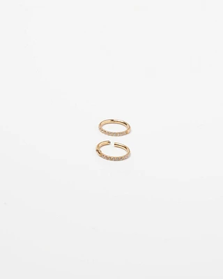 18K Plated Delicate Tiny Hoops