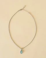 Aqua Drop Necklace