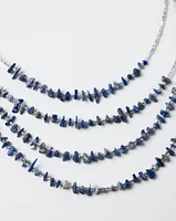 Blue Layered Necklace