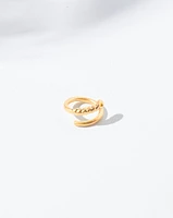 18K Plated Twisty Ring