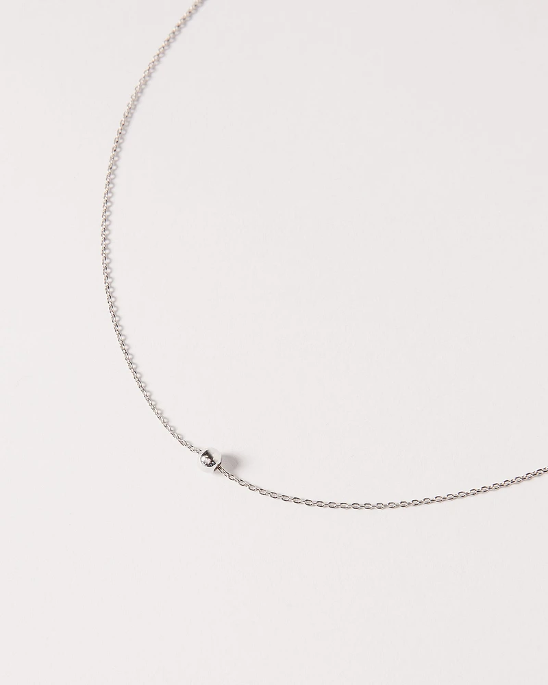 Silver Dot Necklace