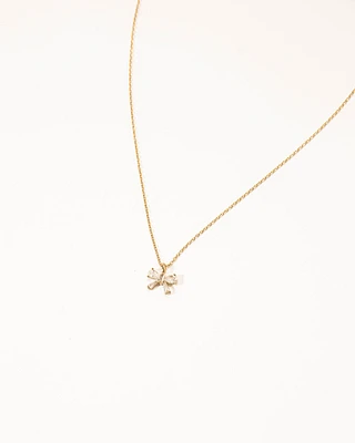 16K Plated Classy Bow Necklace