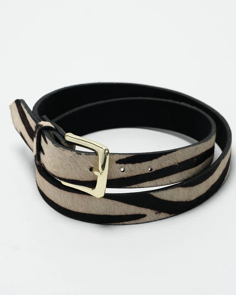 Fine Animal Print Belt