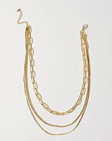 16K Plated Lorena Layered Necklace