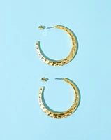 Hammered Moon Earrings