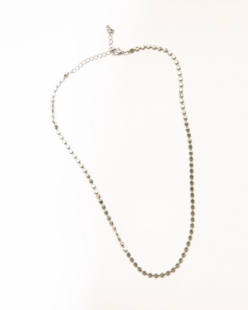 Metallic Dots Chain Necklace