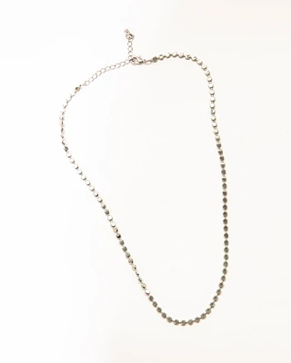 Metallic Dots Chain Necklace