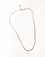 Metallic Dots Chain Necklace