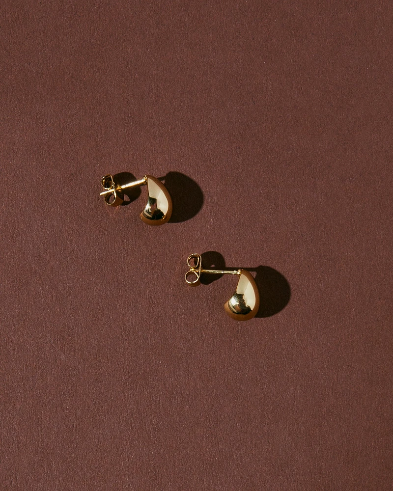 18K Plated Small Drop Earrings