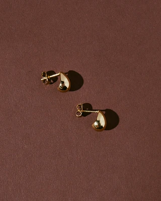 18K Plated Small Drop Earrings