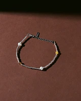 Cute Silver Beaded Bracelet