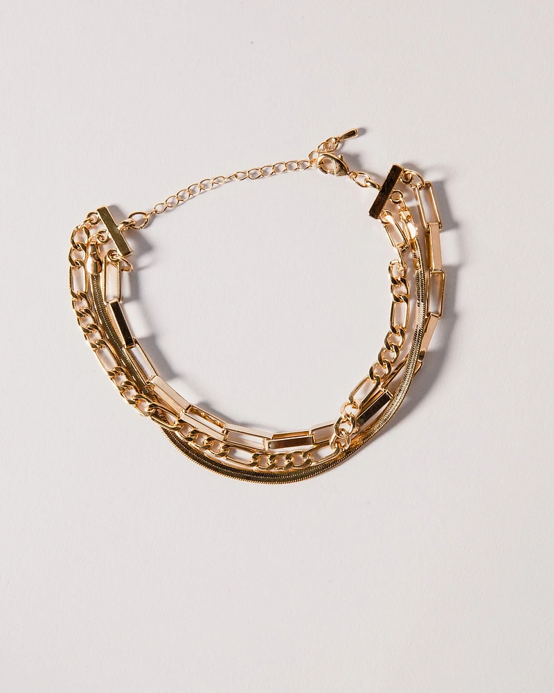 16K Plated Gold Layered Bracelet